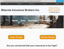 Tablet Screenshot of bitacolainsurance.com